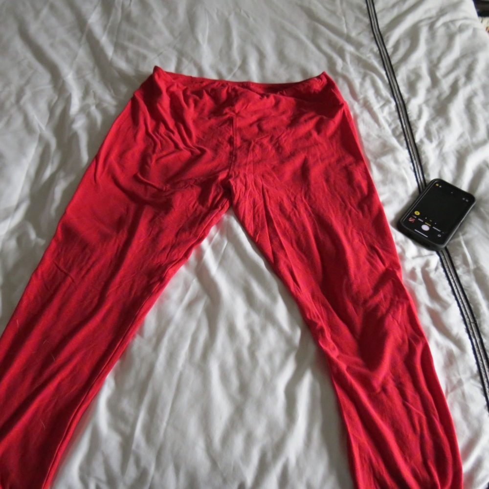 LulaRoe Vibrant Pink Leggings